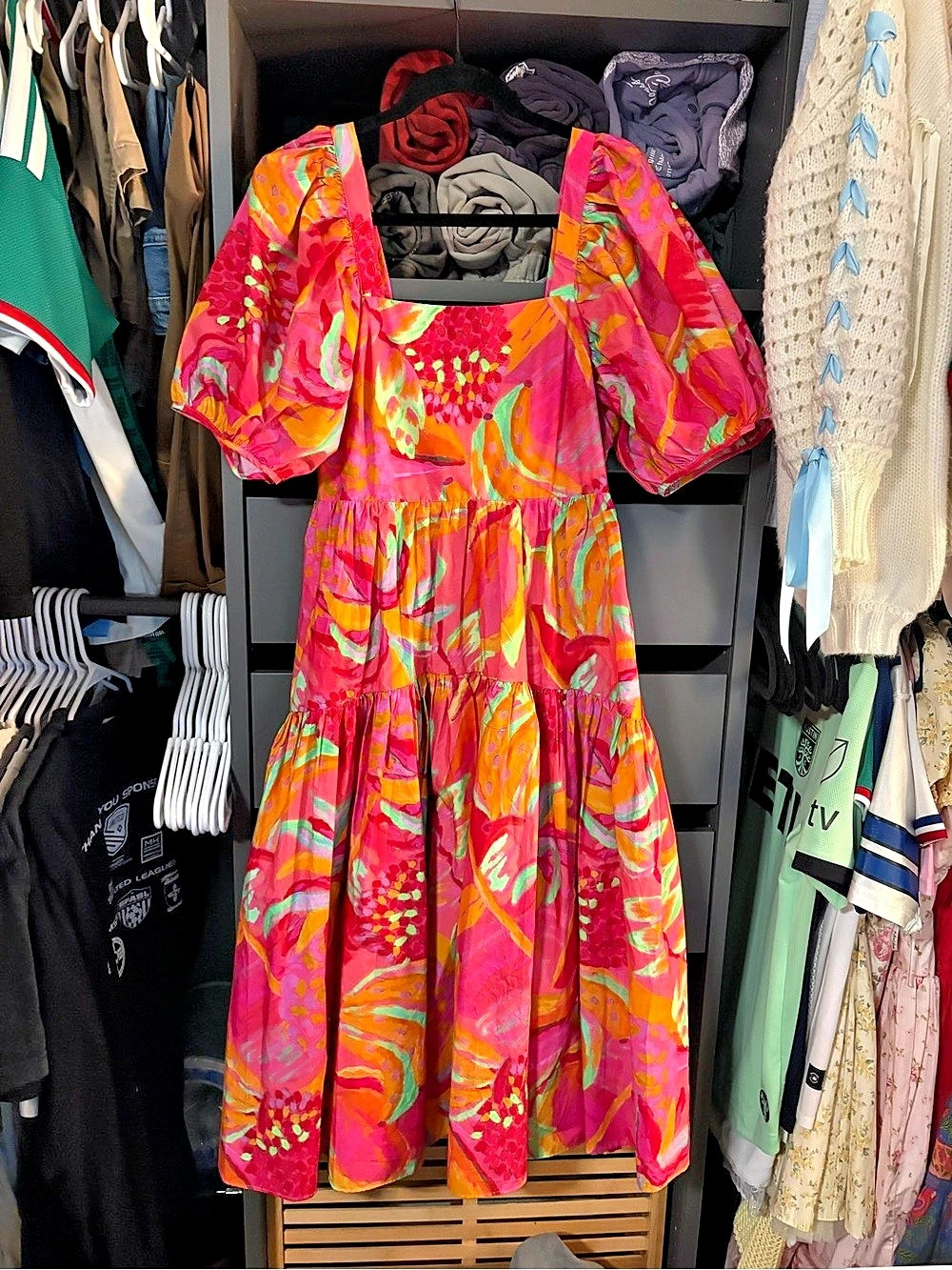 Farm Rio Fruit Bush Midi Dress - Picture 2 of 5
